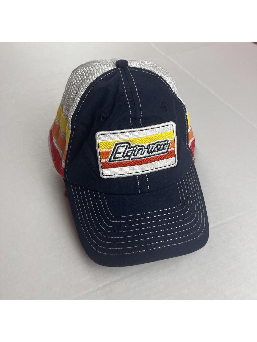 Elgin USA Trucker Cooling Hat HydroSnap Fabric Retro Logo